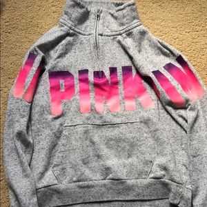 a pullover fleece from pink